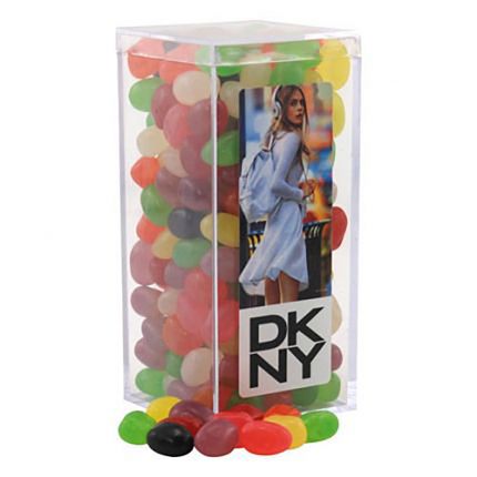 Large Rectangle Acrylic with Assorted Jelly Beans