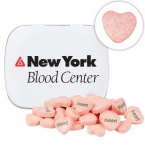 Domed Tin - Imprinted Conversation Hearts