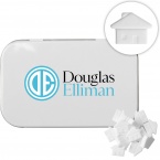 Rectangular Tin with House Shaped Mints