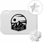 Rectangular Tin with Star Shaped Mints