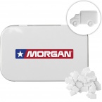 Rectangular Tin with Truck Shaped Mints