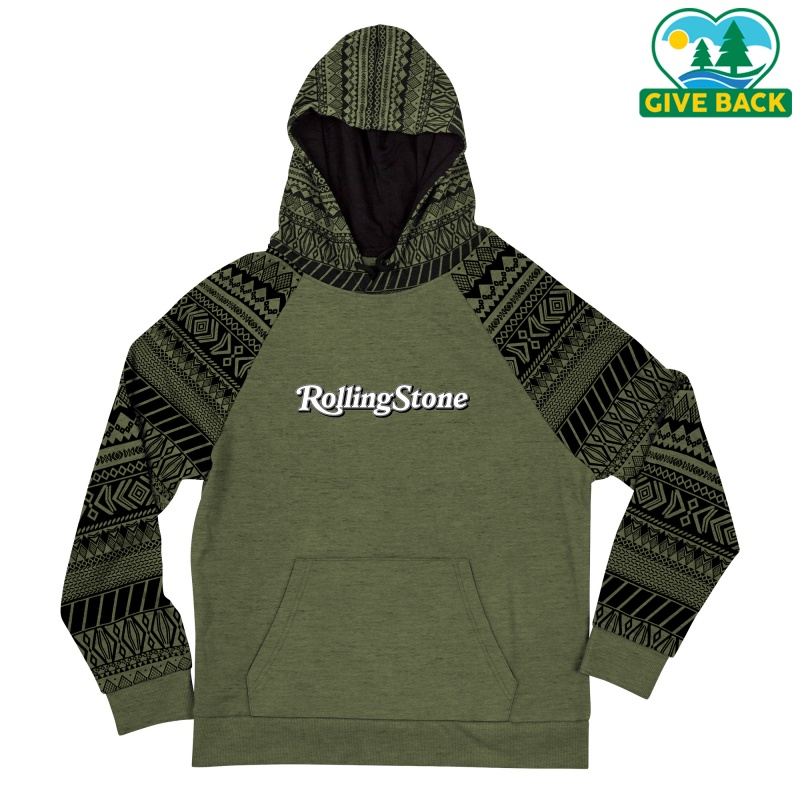 ACE Adult Pattern Blocked Cotton Hoodie