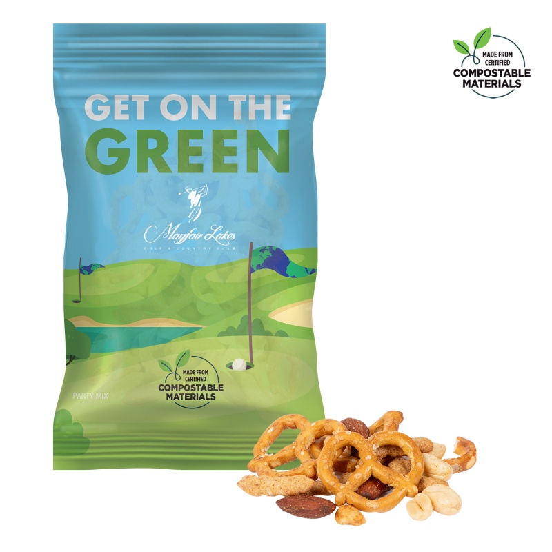 4oz. ECO-Digibag, Compostable & Full Color, Party Mix