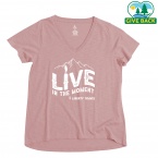 ACE Ladies' Slub A-Line V Neck T-Shirt