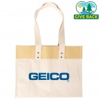 ACE USA Color Block Laminated Tote