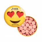 Heart Eyes Emojy Tin with Strawberry Mints