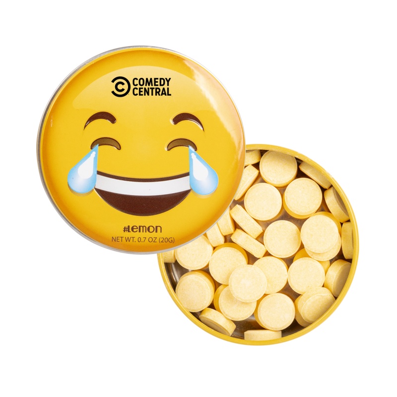 Laughing Emojy Tin with Lemon Mints
