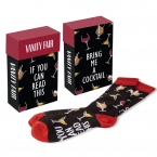 ACE Cocktail Themed Socks in Flip Top Box