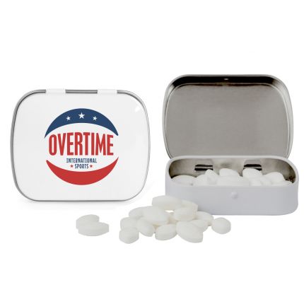 Domed Tin with Football Shaped Mints