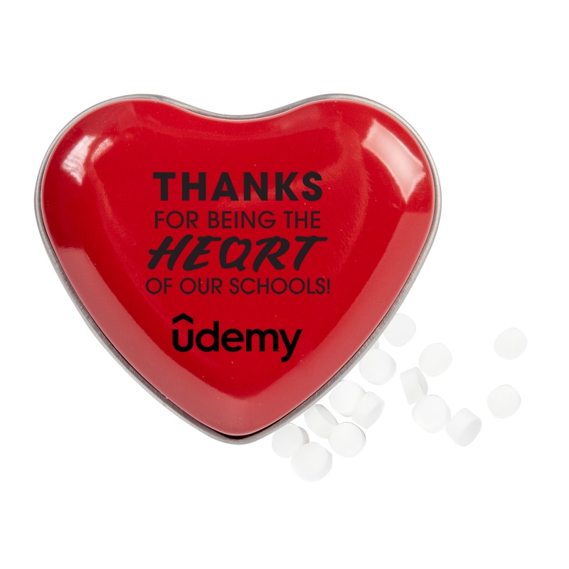 Sweet Heart Mint Tin With Micromints