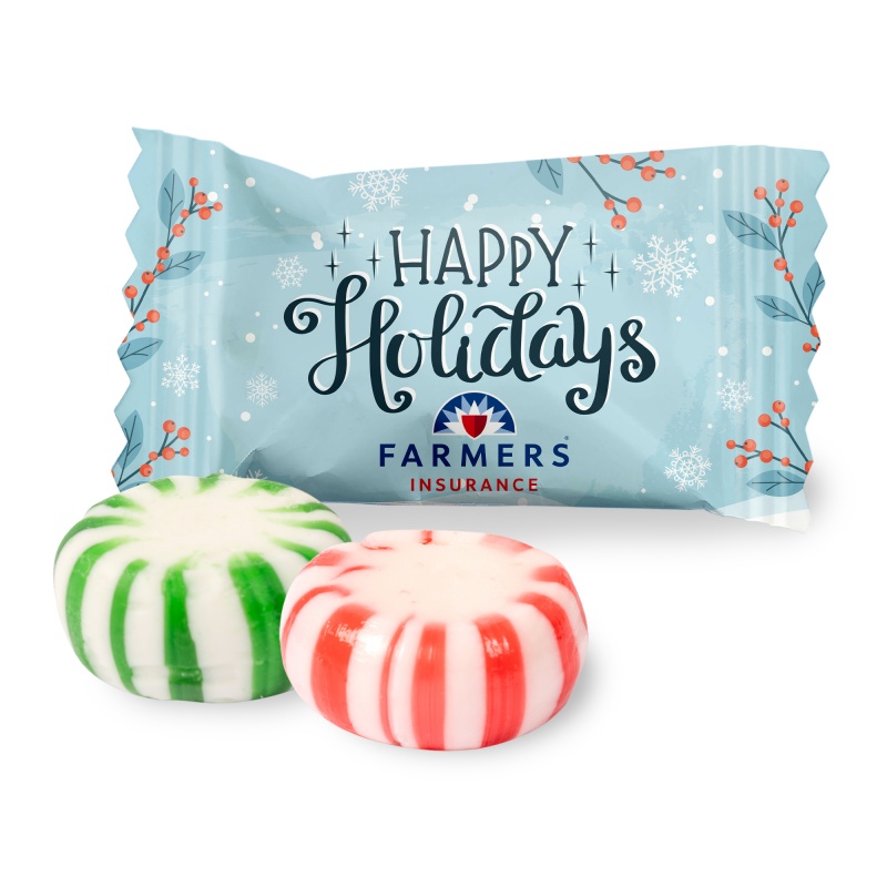 4 Color Process Wrapped Assorted Starlight Mints