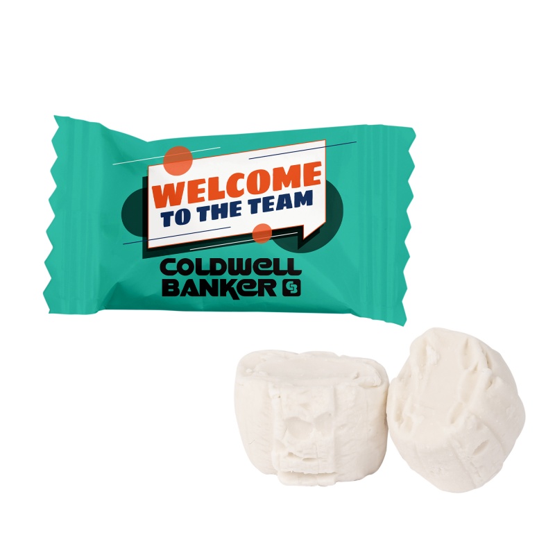 4 Color Process Wrapped White Buttermints