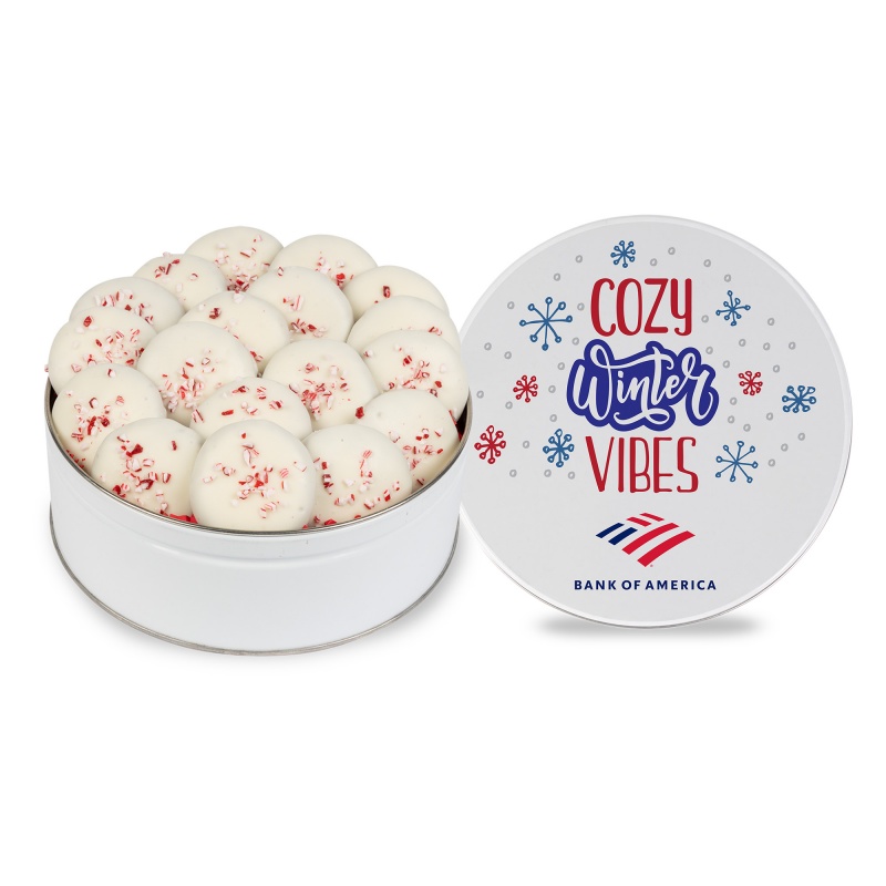 Peppermint Delight Cookies- Medium Gift Tin-18 ct