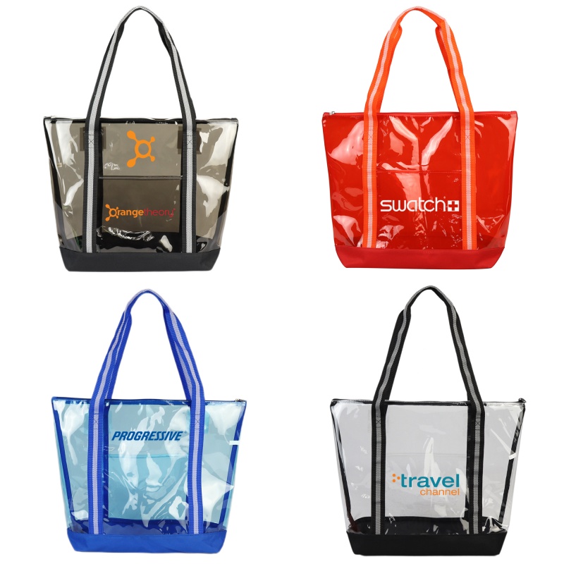 Clear Tote with Zipper