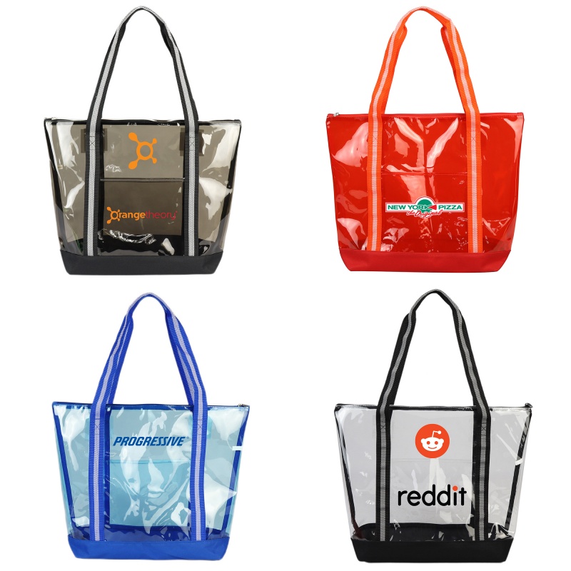 Clear Tote with Zipper