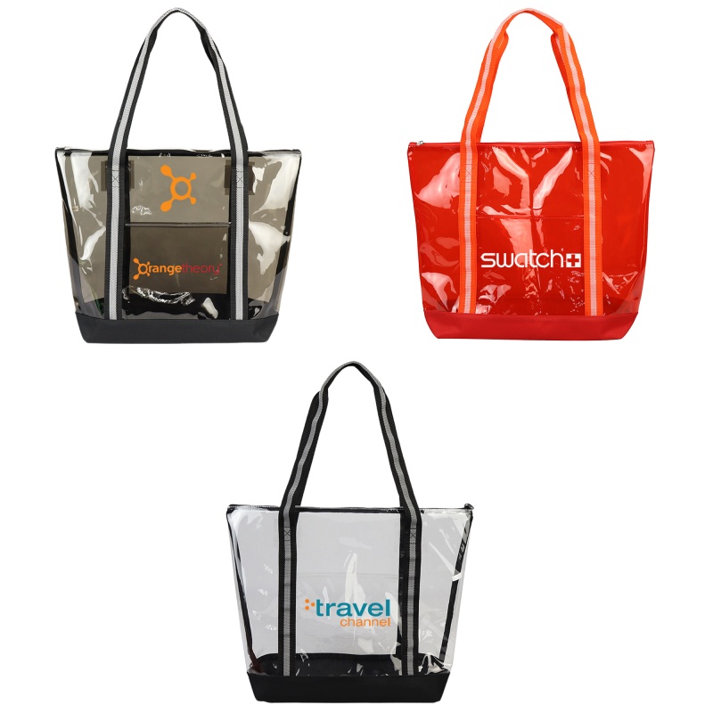 Clear Tote with Zipper