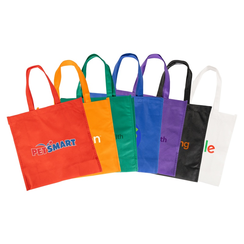 Textured Non Woven Tote Bag - Full Color