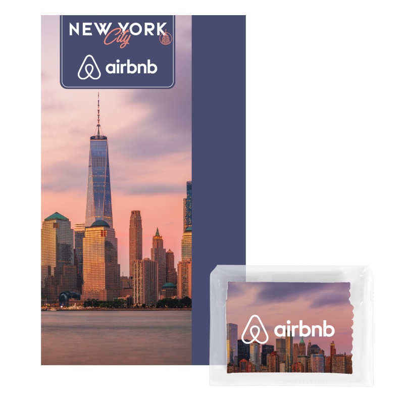 Calling Card with Microfiber Cloth