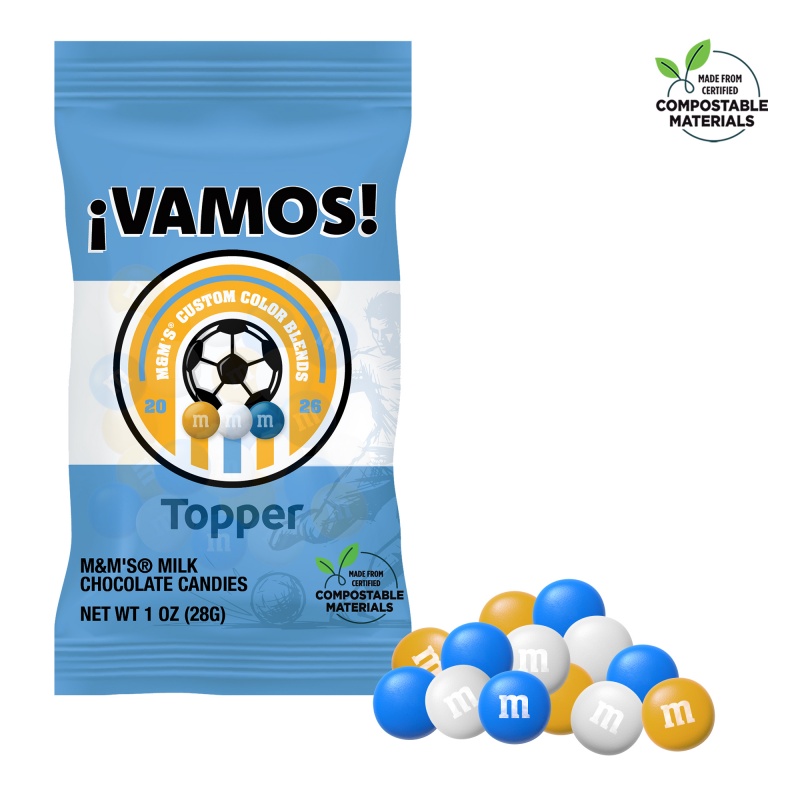 Soccer M&M'S Color Choice, 1oz ECO-Digibag & Full Color