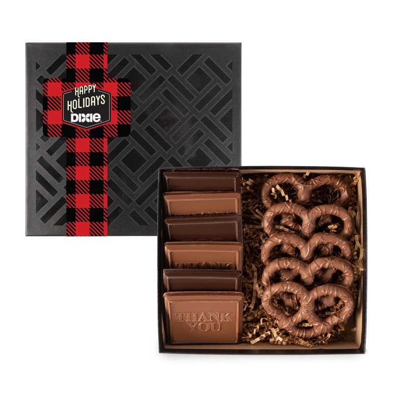Deluxe Cookie and Pretzel Gift Box