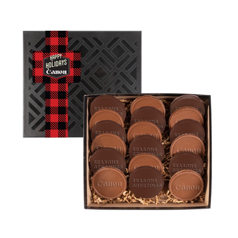 18 Round Cookies Deluxe Gift Box 