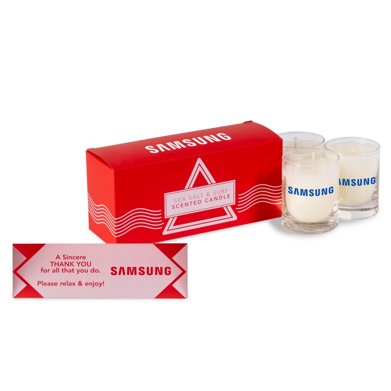 Three Pack Scented Wax Candles