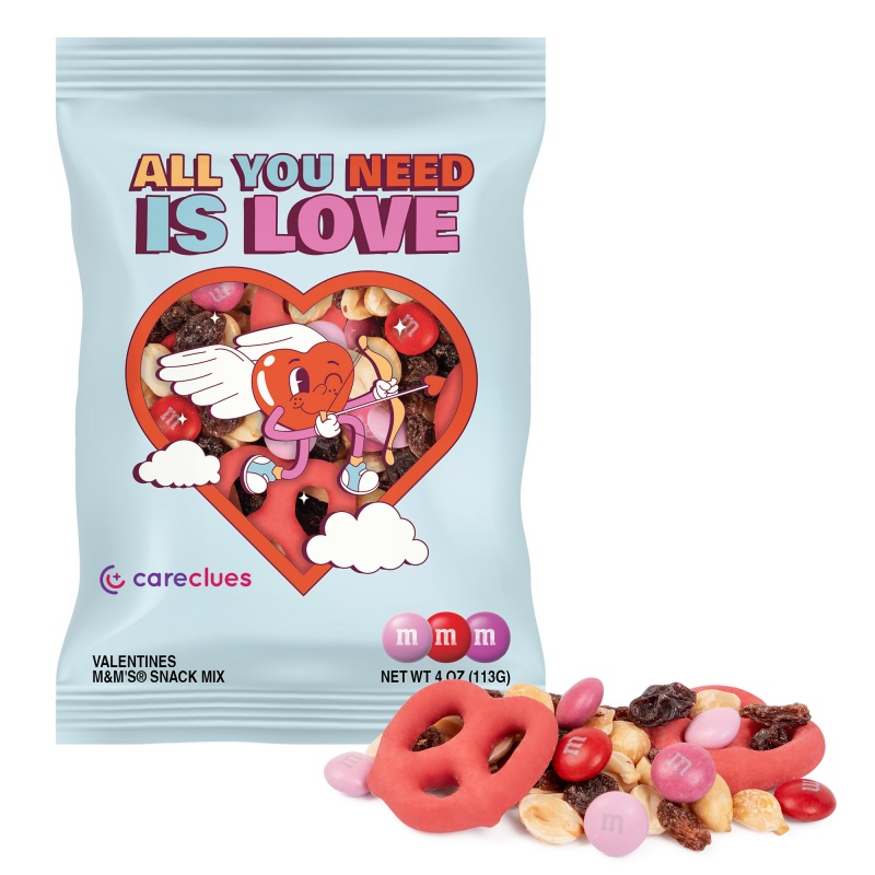 4oz Digibag, Valentines M&M Snack mix