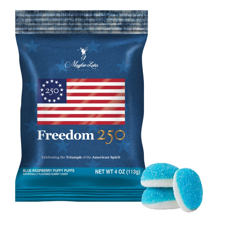 Freedom250- 4oz. Digibag-Blue Raspberry Puffs