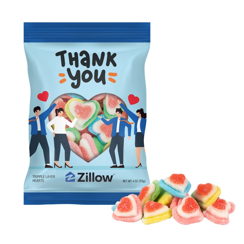 4 oz. Full Color Digibag(TM) Triple Layer Hearts