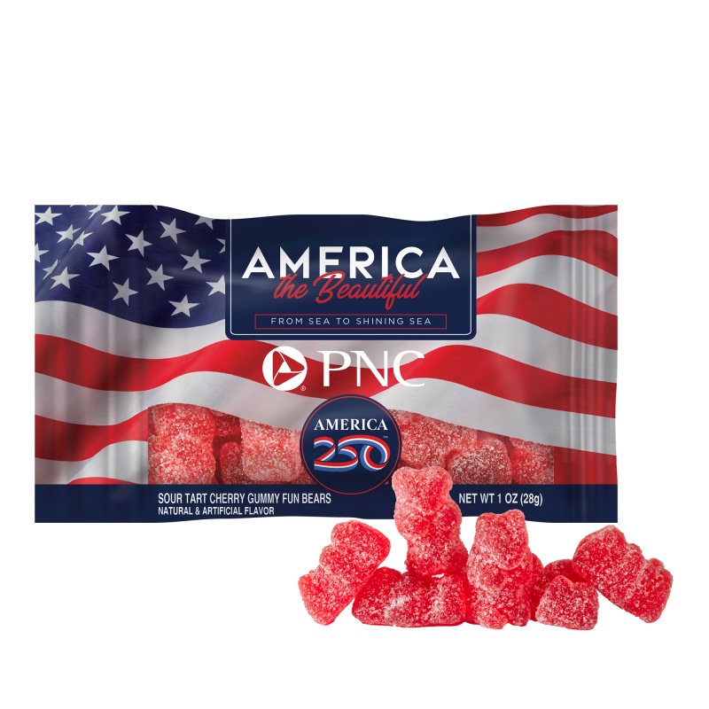 America 250- 1oz. Digibag&trade; with Cherry Gummy Bears