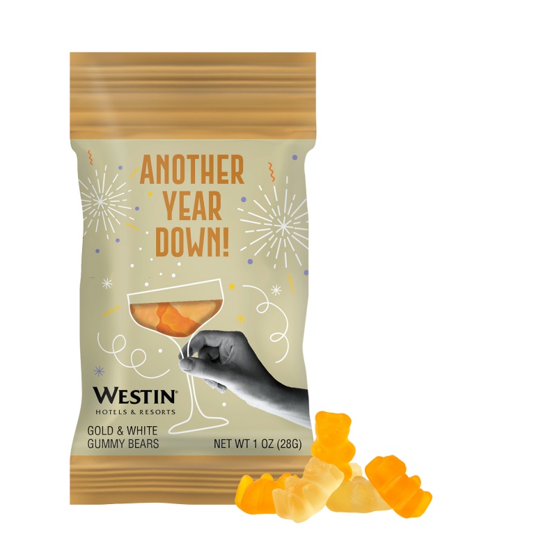 1 oz. Full Color Digibag&trade; with Golden Celebration Bears