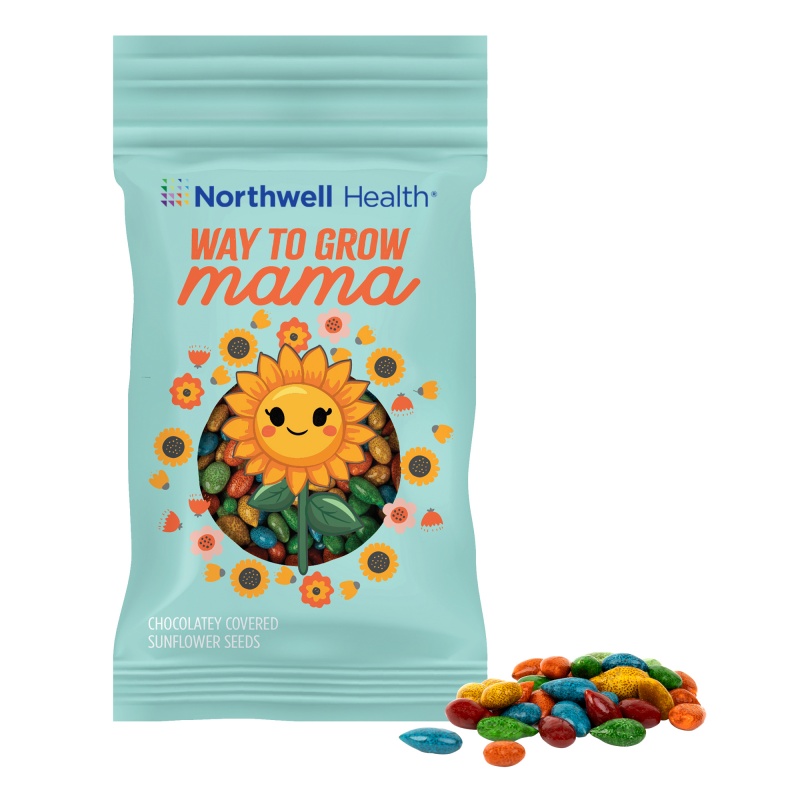1oz. Full Color DigiBag&trade; with Chocolate Covered Sunflower Seeds