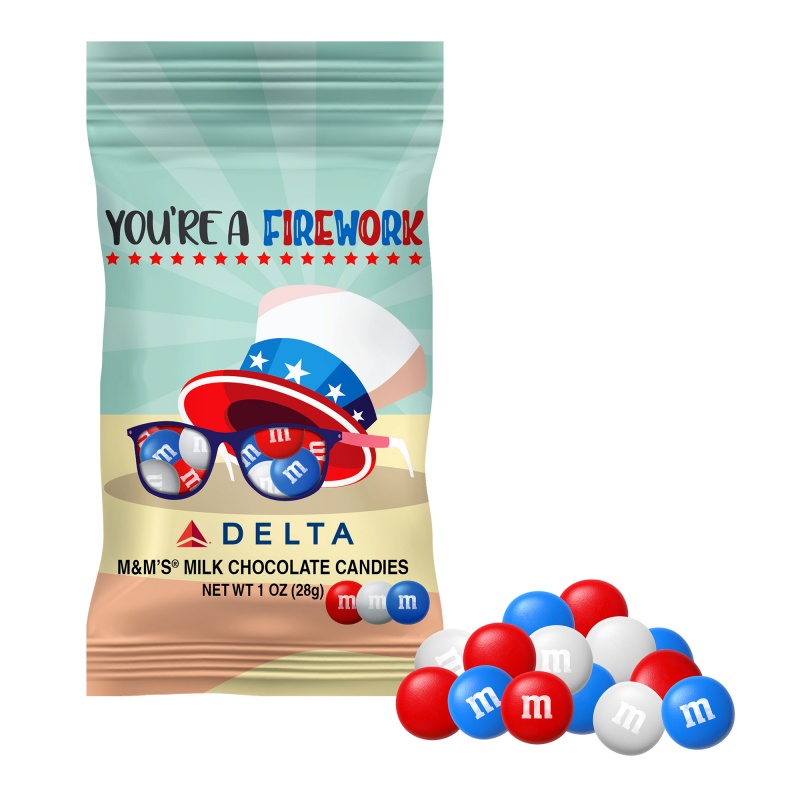 1 oz. Americana M&M'S in Full Color Digibag