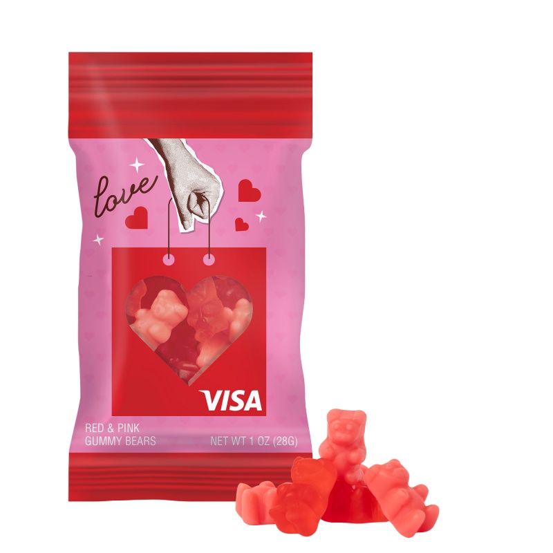 1 oz. Full Color Digibag&trade; with Love at First Bite Gummy Bears