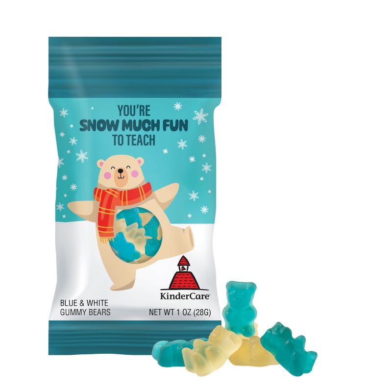 1 oz. Full Color Digibag&trade; with Snow Much Fun Gummy Bears