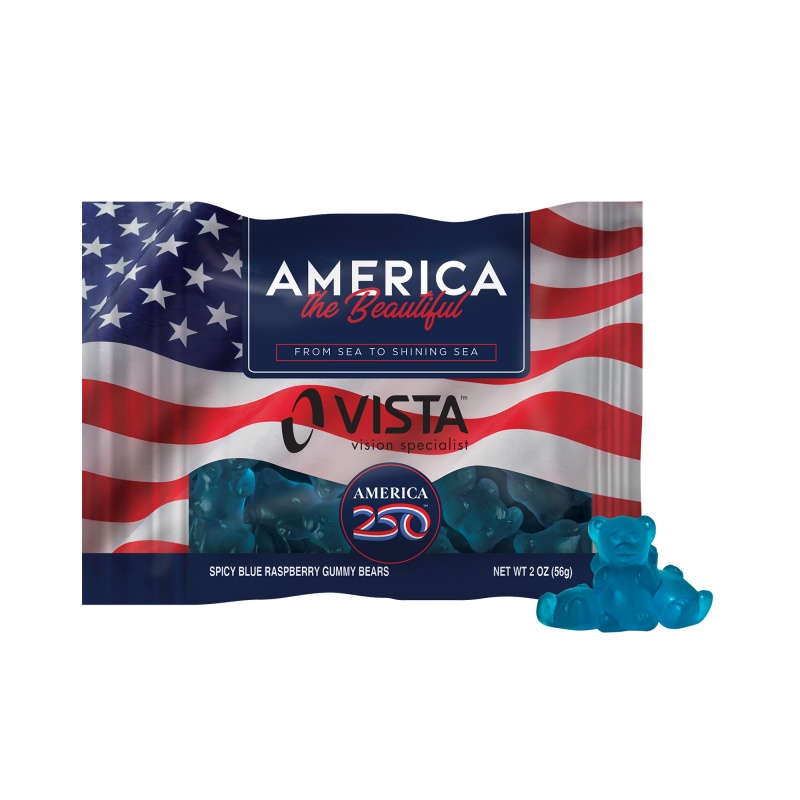 America 250- 2oz. Digibag&trade;- Spicy Blue Raspberry Gummy Bears