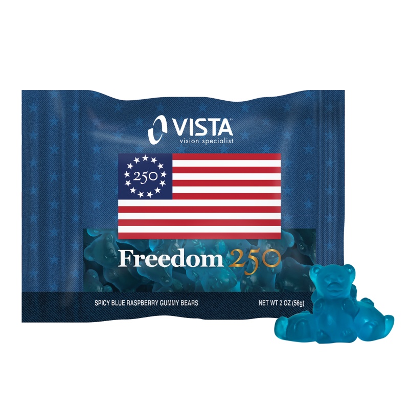 Freedom 250- 2oz. Digibag&trade;- Spicy Blue Raspberry Gummy Bears