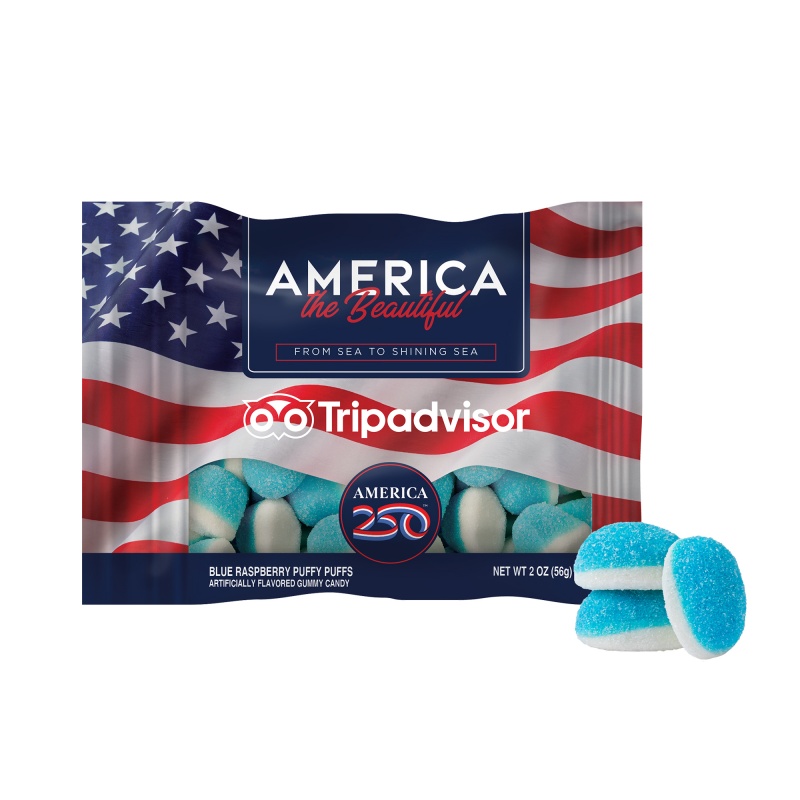 America 250- 2oz. Digibag&trade;-Blue Raspberry Puffs