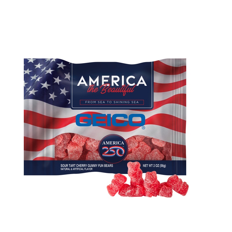 America 250- 2oz. Digibag&trade;- Cherry Gummy Bears