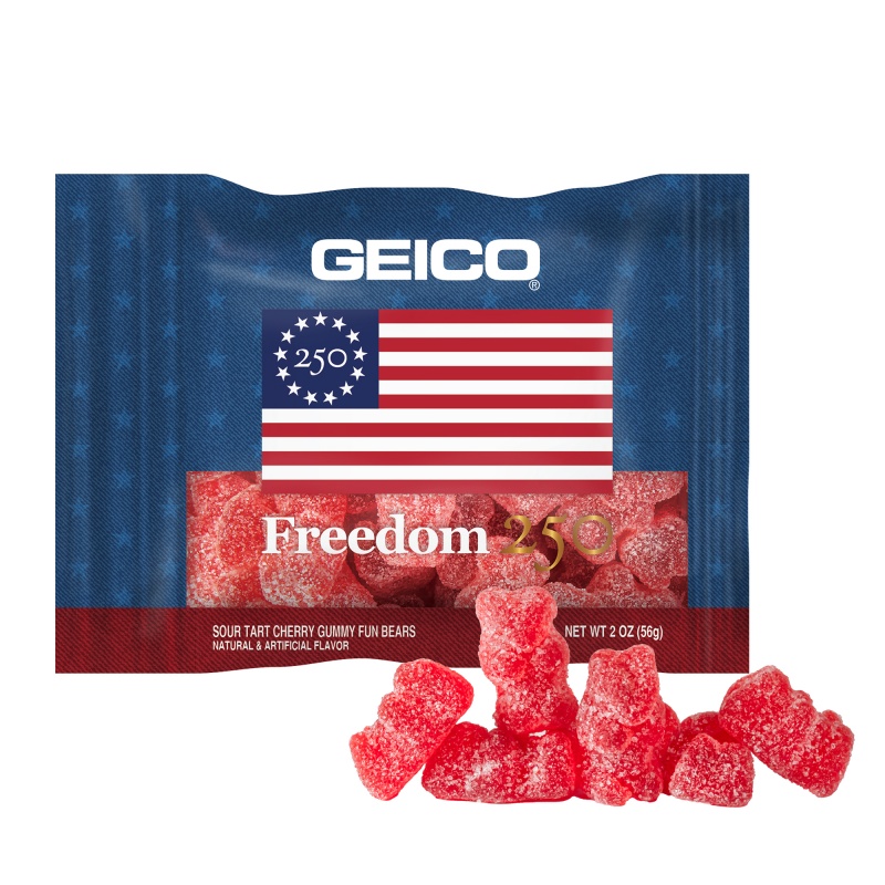 Freedom 250- 2oz. Digibag&trade;- Cherry Gummy Bears