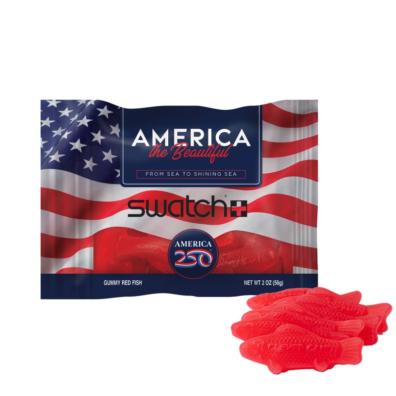 America 250- 2oz. Digibag- Gummy Red Fish