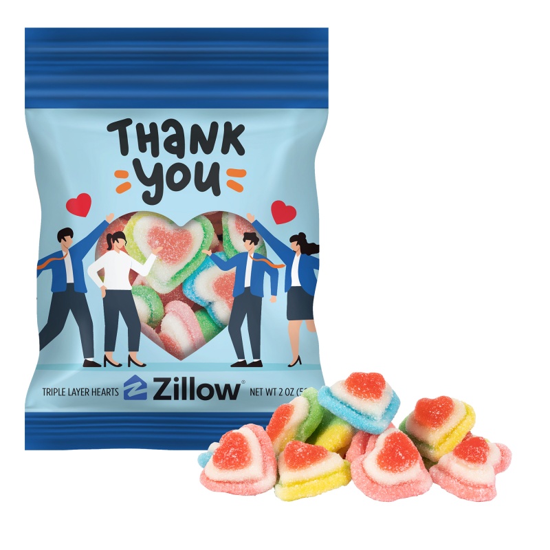2 oz. Full Color Digibag&trade; Triple Layer Hearts