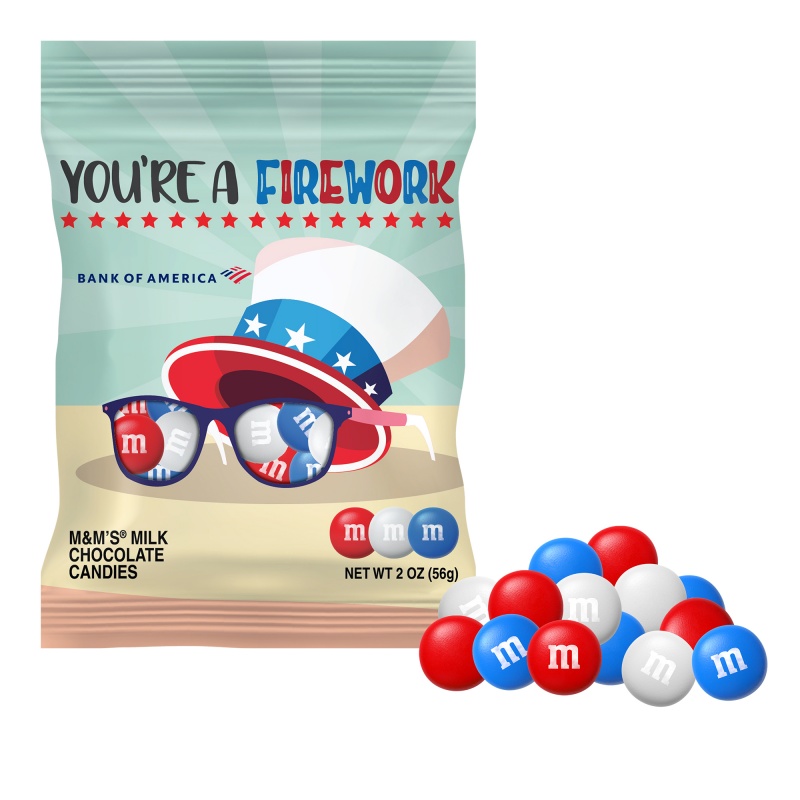 2 oz. Americana M&M'S in Full Color Digibag
