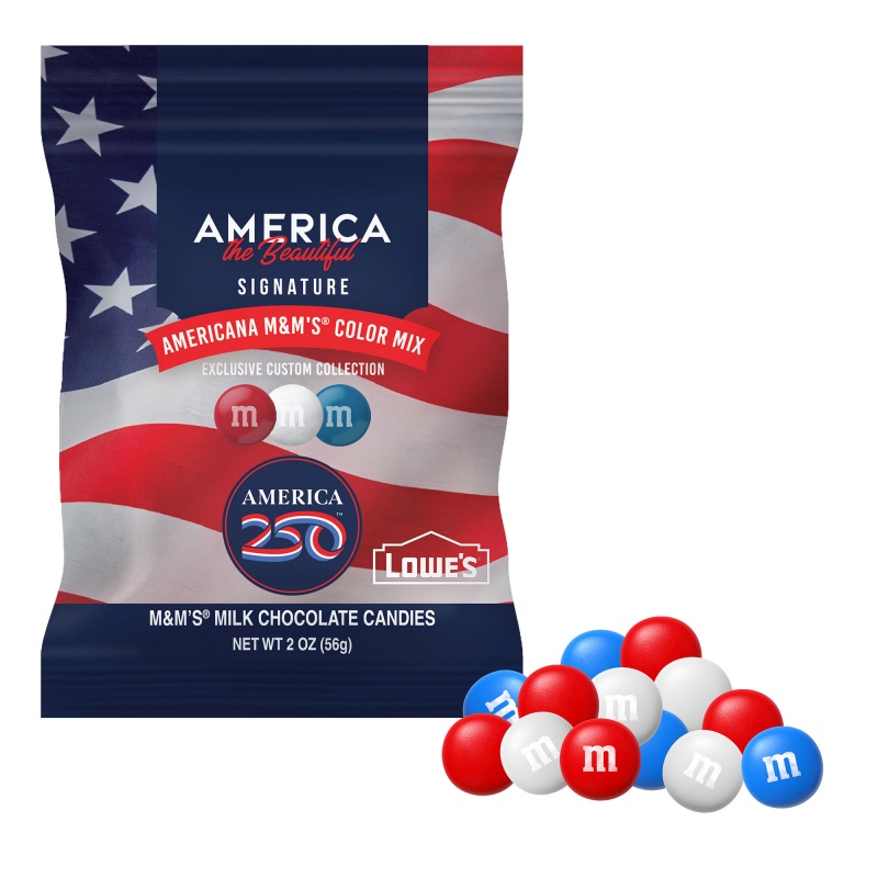 2 oz. America 250 M&M'S in Full Color Digibag