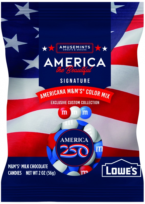 2 oz. America 250 M&M'S in Full Color Digibag