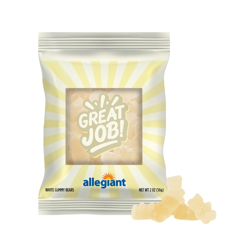2 oz. Full Color Digibag&trade; with White Gummy Bears