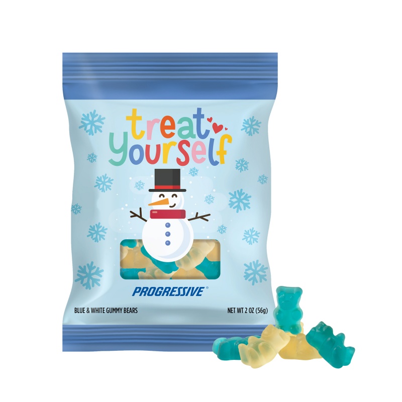 2 oz. Full Color Digibag&trade; with Snow Much Fun Gummy Bears