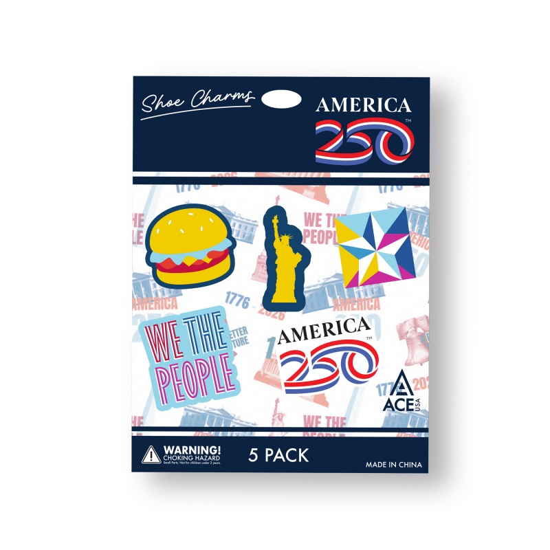 America 250 Shoe Charm-5 Pack Set