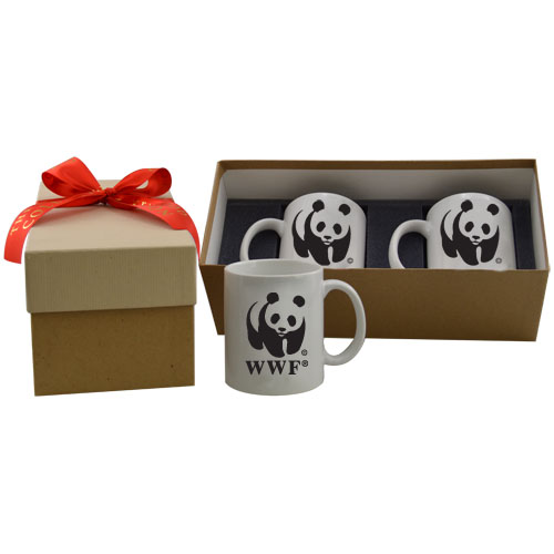 NC Custom 2 Mug Deluxe Gift Box. Supplied By Lanco