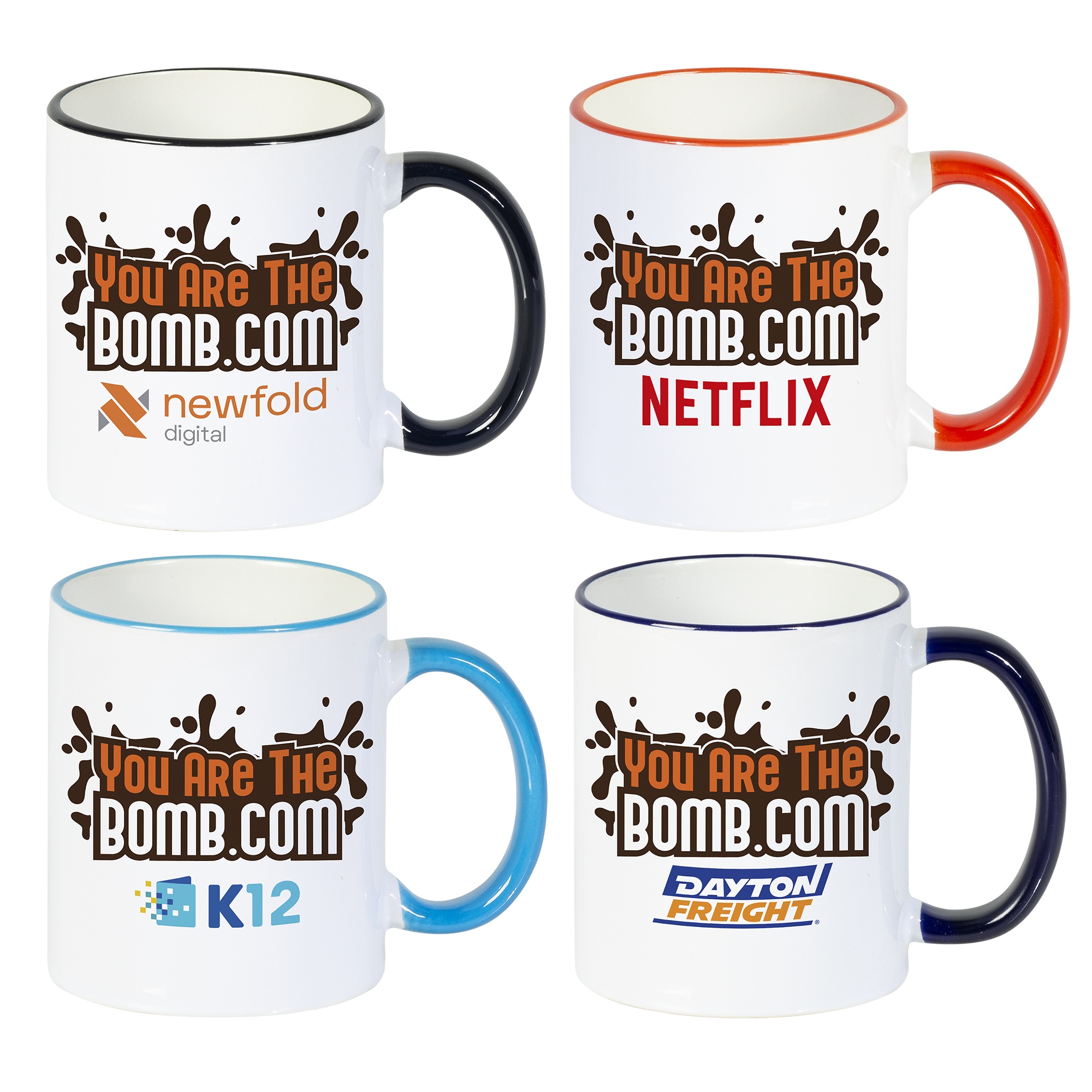 NC Custom: Mug 11oz with Colored Accents - Full Color. Supplied By: Lanco